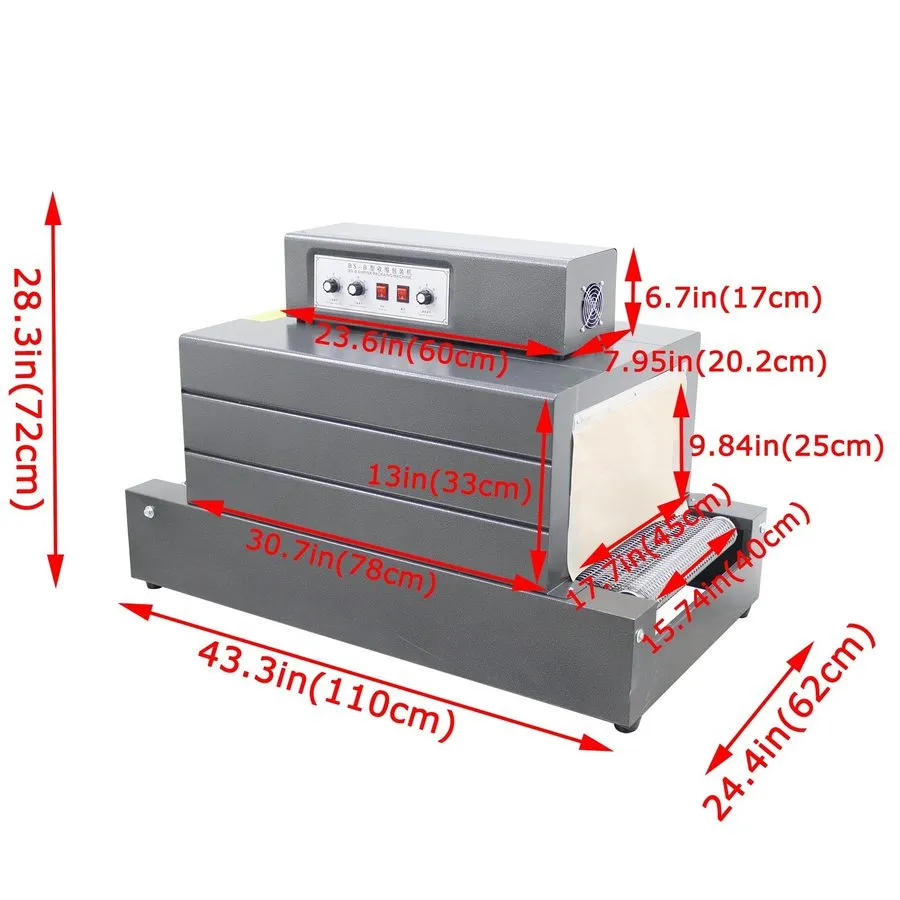 Компрессор 220V/60HZ Mesh Type Heat Thermal Shrink Tunnel Packaging Machine Thre