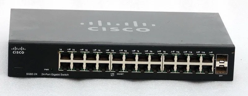 Коммутатор CISCO MODEL SG92-24 COMPACT 24-PORT GIGABIT NETWORK SWITCH