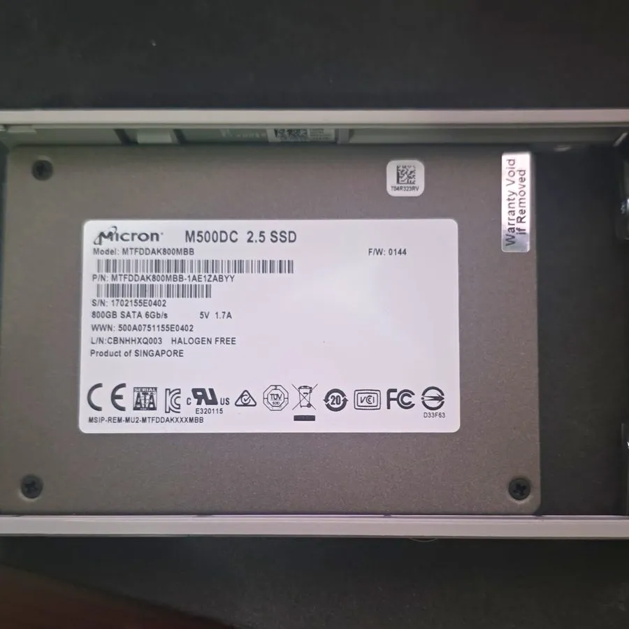 SSD-накопитель Micron M500DC MTFDDAK800MBB 800GB 2.5" SATA SSD 96% health