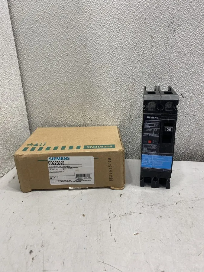 Автоматический выключатель Siemens ITE Sentron Series ED22B020 2 Pole 20 Amp Typ