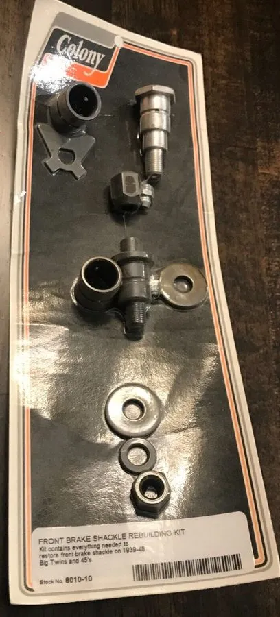 Такелажная скоба Harley " & Big Twin Front Brake Shackle Rebuilding Kit 8010-10