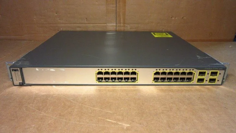 Коммутатор Cisco WS-C3750G-24TS-E1U 24 Port Ethernet Gigabit Switch. 90 Day's . 