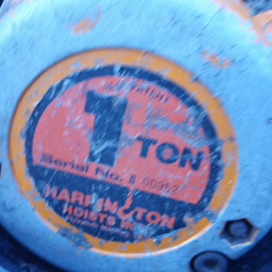 Таль Harrington B00952 1 Ton Manual Chain Hoist Made in Japan — фото лота 1