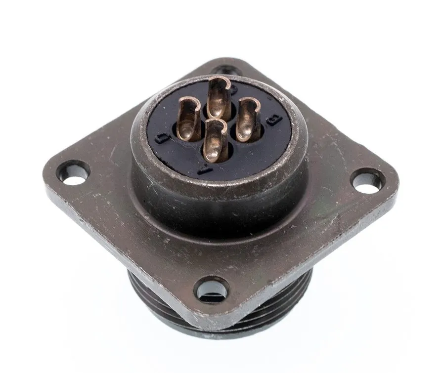 Разъём Amphenol MS3102R14S-2P Circular Connector, 4 Pin Male Solder Cup