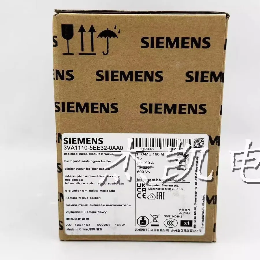 Автоматический выключатель SIEMENS 3VA1110-5EE32-0AA0 CIRCUIT BREAKER 100A 440VA