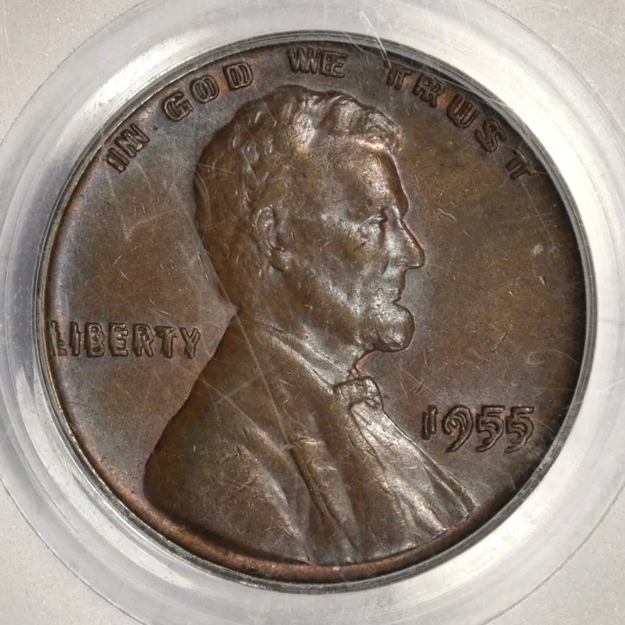 Лабораторная печь 1955 LINCOLN CENT DOUBLED DIE OBVERSE ERROR! BOLD DDO DOUBLING