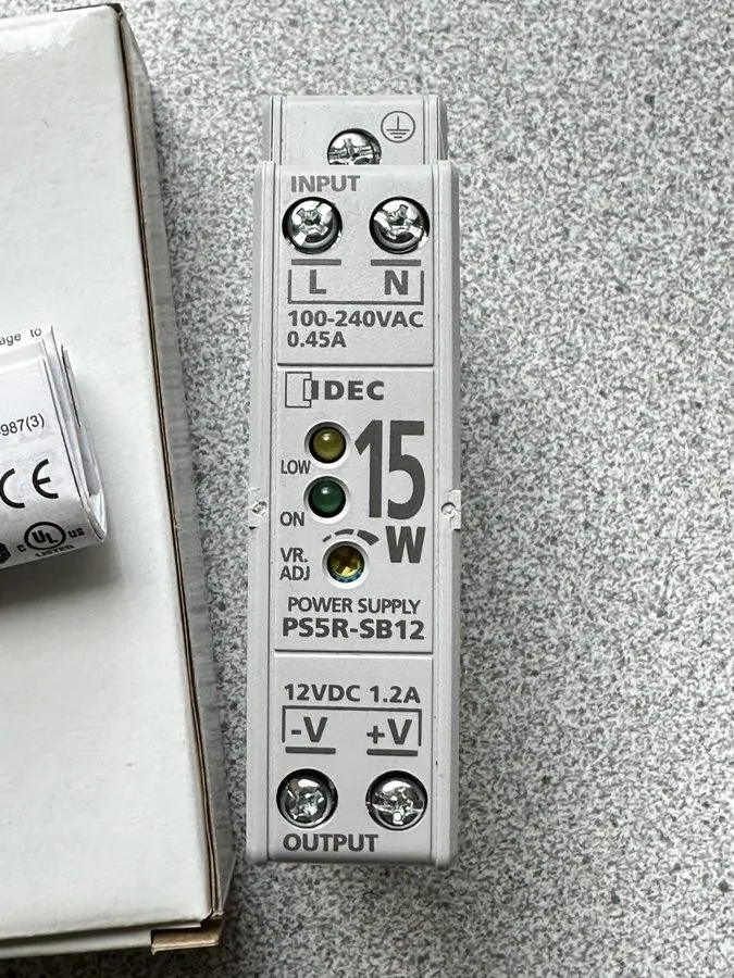 Блок питания Idec PS5R-SB12 Power Supply 100-240VAC 0.45A 12VDC 1.2A Din Rail Mo