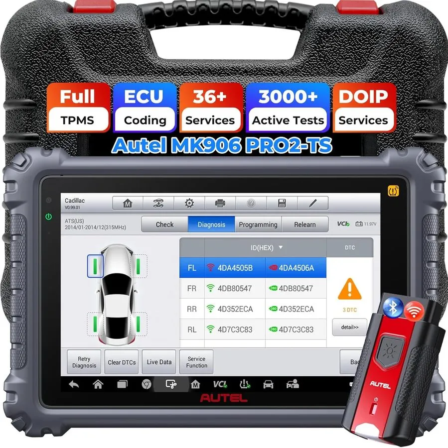 Диагностический сканер Autel MaxiSys MK906S PRO2-TS Car Diagnotic Scanner TPMS P