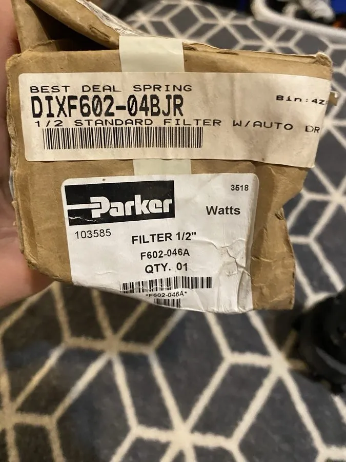 Фильтр Parker F602-046A Pneumatic Filter 1/2in Npt 150psi