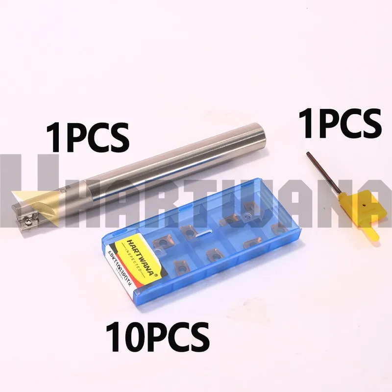 Режущий инструмент 16mm Indexable End Mill 2 Flute CARBIDE END MILL APKT Insert  — фото лота 1