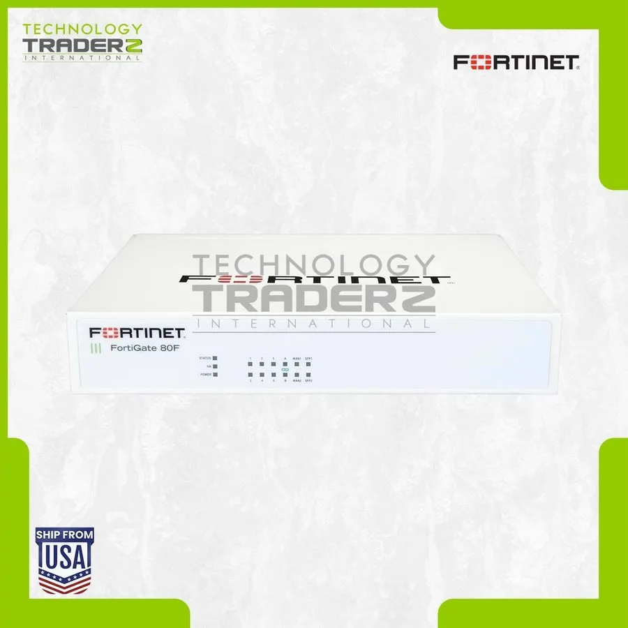 Межсетевой экран Fortinet FortiGate 80F FG-80F Firewall Security Appliance 10x G