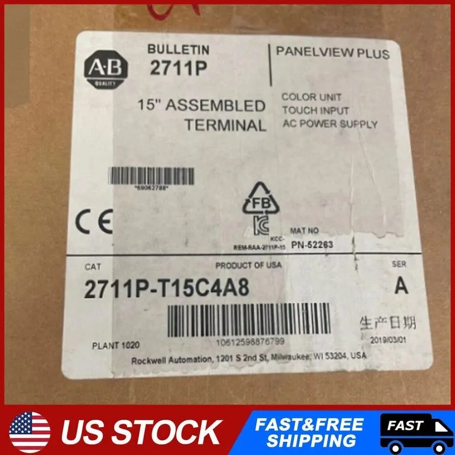 Панель оператора Allen-Bradley 2711P-T15C4A8 PanelView Plus 6 1500 Touch Screen