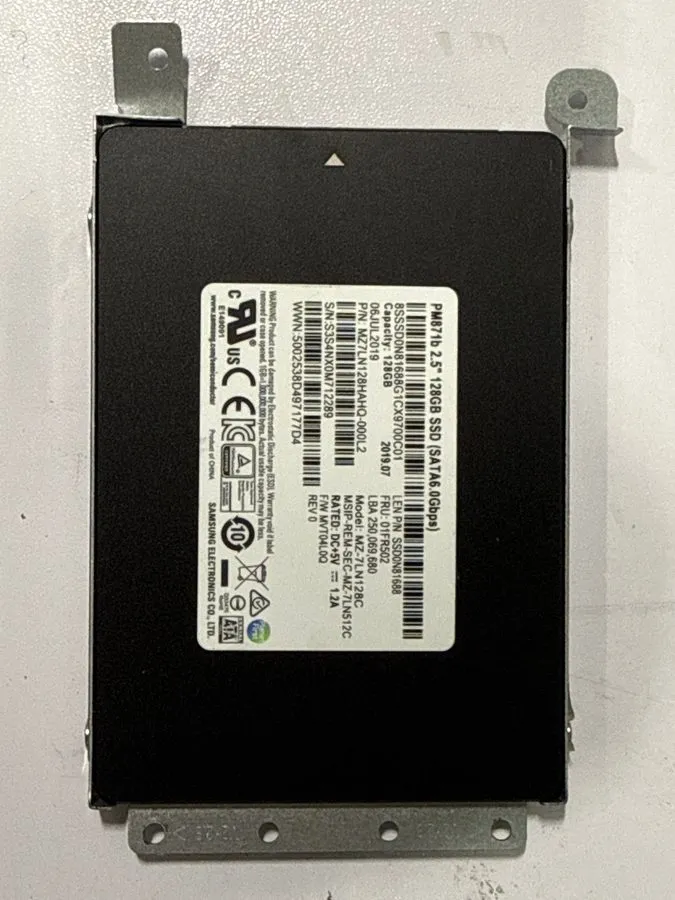 SSD-накопитель 128GB SSD m.2 2280 Solid State Drive SATA Samsung PM871b 90%+