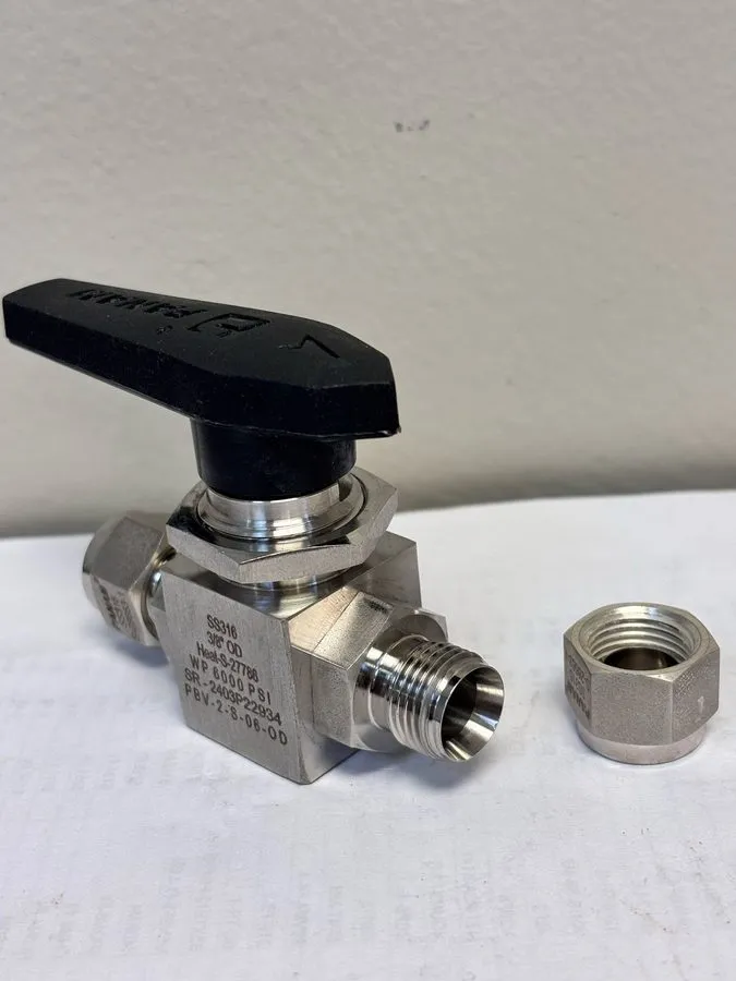 Клапан Swagelok SS-43GS6 3/8" ball valve