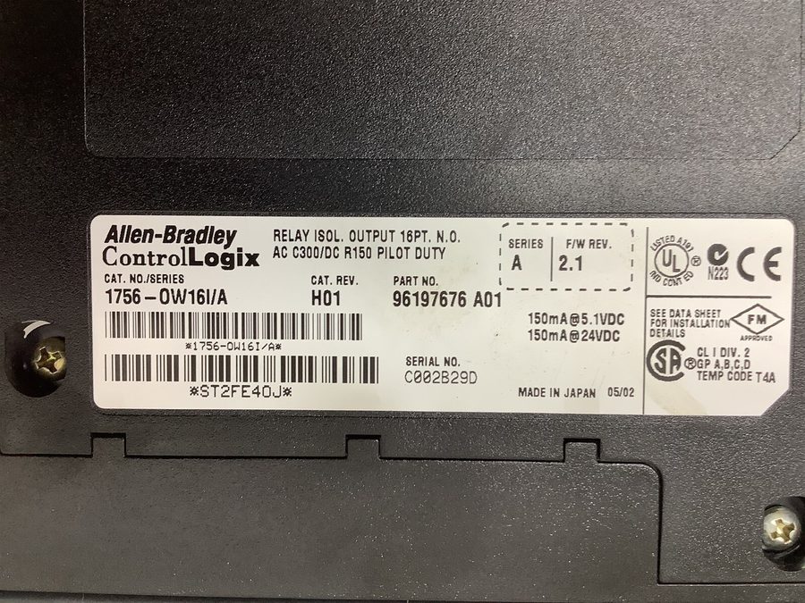 Модуль ввода-вывода Allen Bradley 1756-OW16I/A Ser A Rev H01 Output
