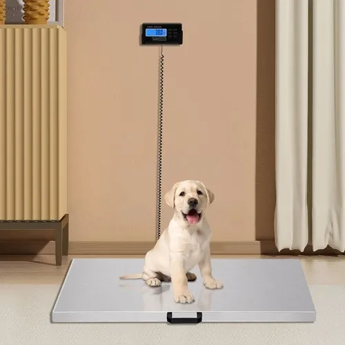 Весы 440lbs/200kg Livestock Vet Platform Scale Dog Pig Sheep Pet Digital Weight 