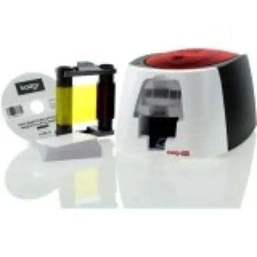 Принтер этикеток Evolis B12U0000RS Badgy100 Card Printer Color 40 Card Feeder