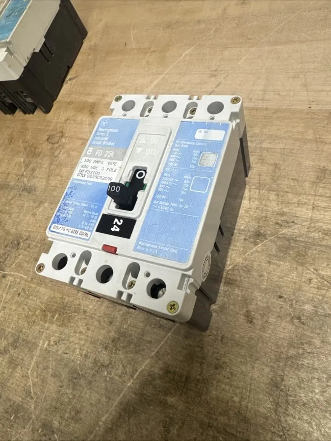 Автоматический выключатель EATON CUTLER HAMMER FD3100 100 AMP 600 VOLT CIRCUIT B