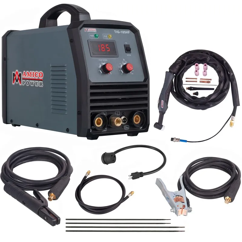 Сварочный аппарат TIG-185HF, 180 Amp TIG/Stick DC Welder, High Frequency & High 