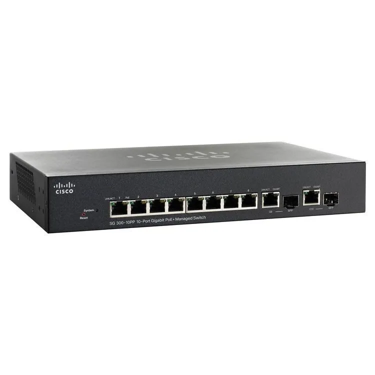 Коммутатор Cisco SG300-10PP-K9-NA Switch