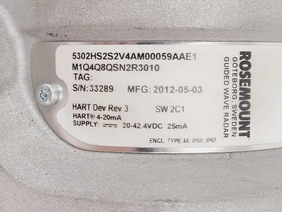 Датчик уровня Rosemount 5300 Series 5302HS2S2V4AM00059AAE1 Level Transmitter Lab
