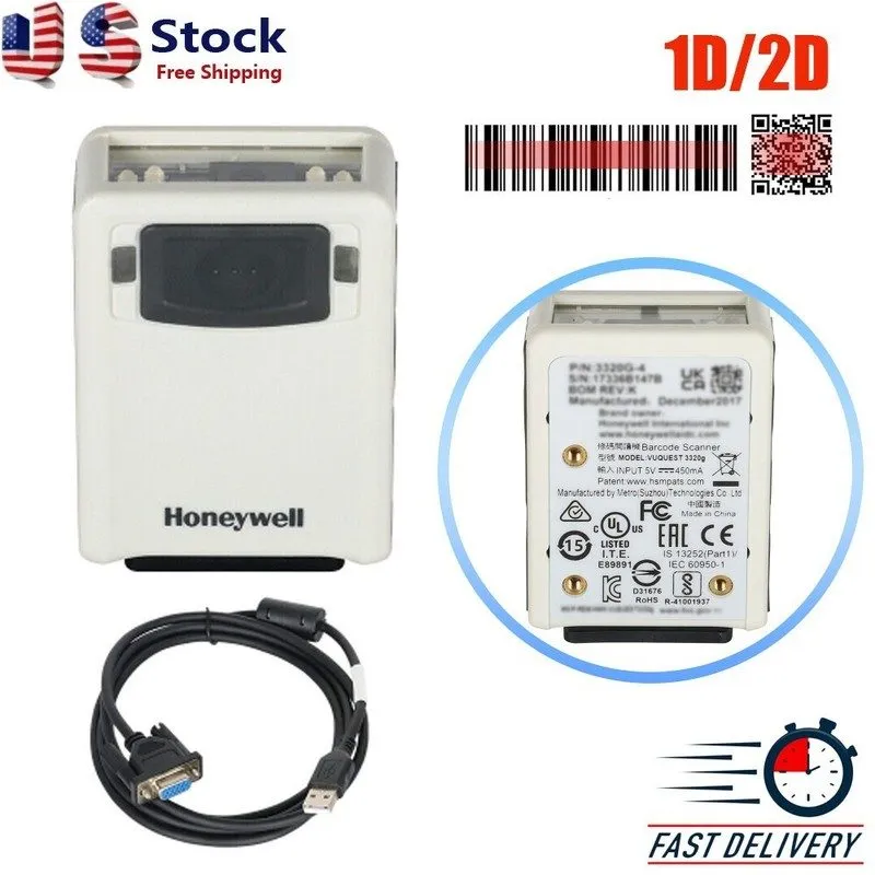 Сканер штрих-кода Honeywell 3320G-4USB-0-N VuQuest 3320g Hands-Free 1D & 2D USB 