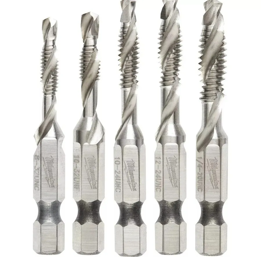 Режущий инструмент Milwaukee Shockwave Impact Drill and Tap Bit Set of 5 48-89-4 — фото лота 2