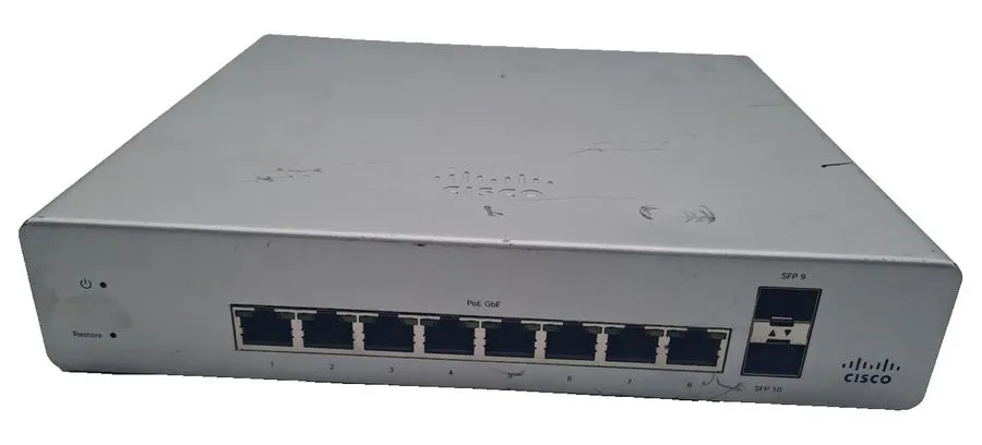 Коммутатор Cisco Meraki MS220-8P Cloud Managed Switch 8-Port Gigabit PoE 8x 1GbE