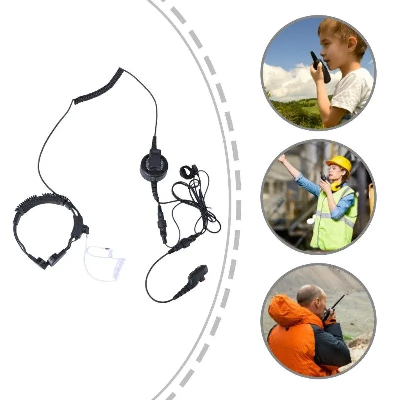 Гарнитура Earpiece Headset Clear Sound для Hytera PD705G PD785G Two Way Radios L — фото лота 1