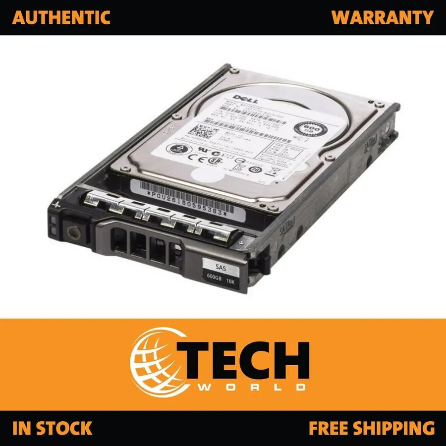 Сервер PowerEdge 600GB 6G 10K SAS 7YX58 07YX58 HDD Hard Drive 2.5" Lot 3x