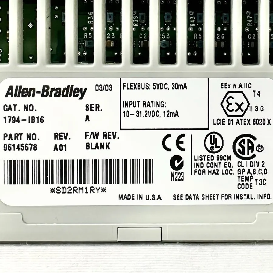 Модуль ввода-вывода Allen-Bradley Flex I/O 1794-IB16 24VDC SINK INPUT