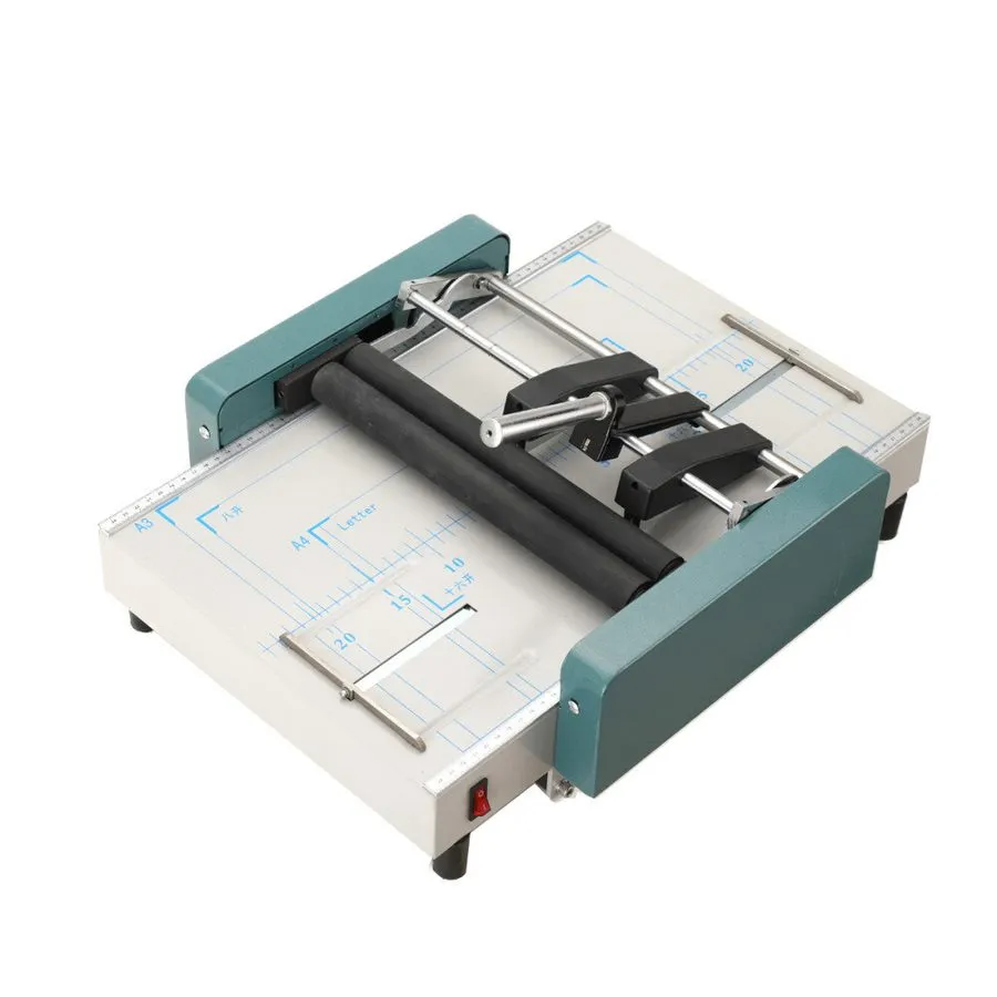 Фальцевальная машина Automatic Folding Binding Machine Manual Booklet Paper Fold — фото лота 2