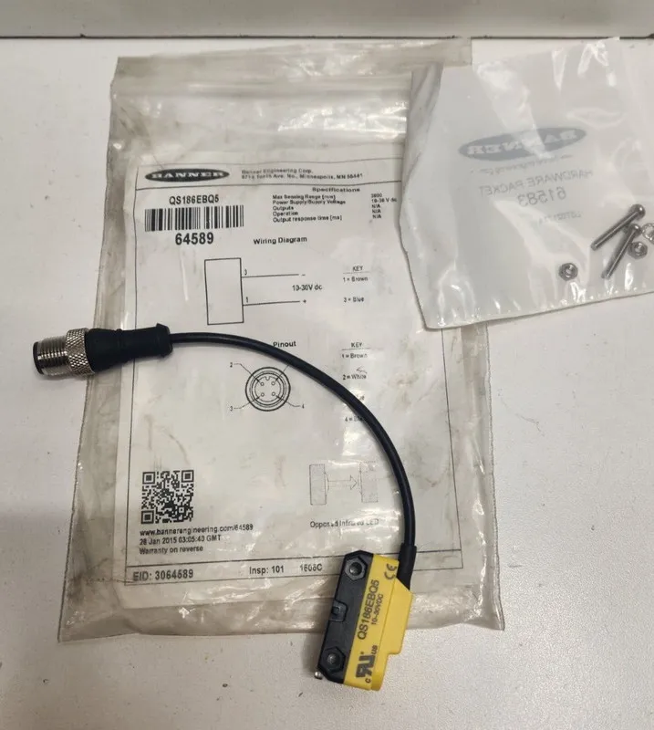 Фотоэлектрический датчик Banner Photoelectric Sensor QS186EBQ5 10-30VDC