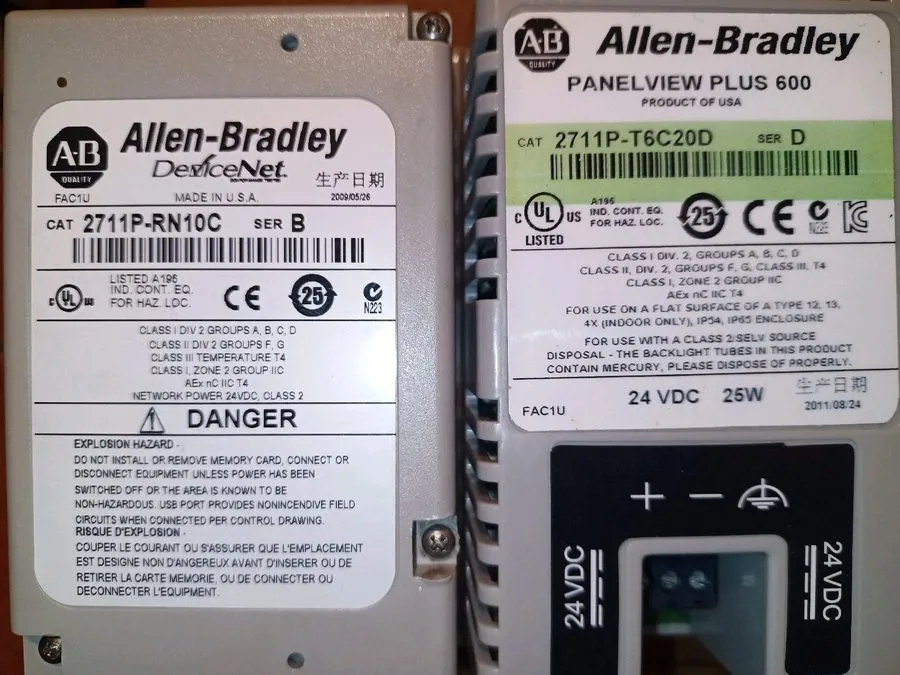 Панель оператора Allen Bradley 2711P-T6C20D Panelview Plus 600 HMI