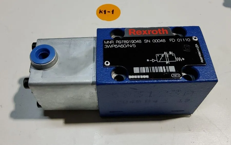 Пневмораспределитель REXROTH R978919048 DIRECTIONAL VALVE, 3WP6A60/N/5