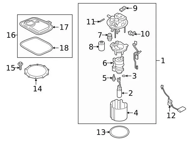 Трубопроводная арматура Hyundai 2014-2022 Veloster N Fuel Pressure Regulator 313 — фото лота 2