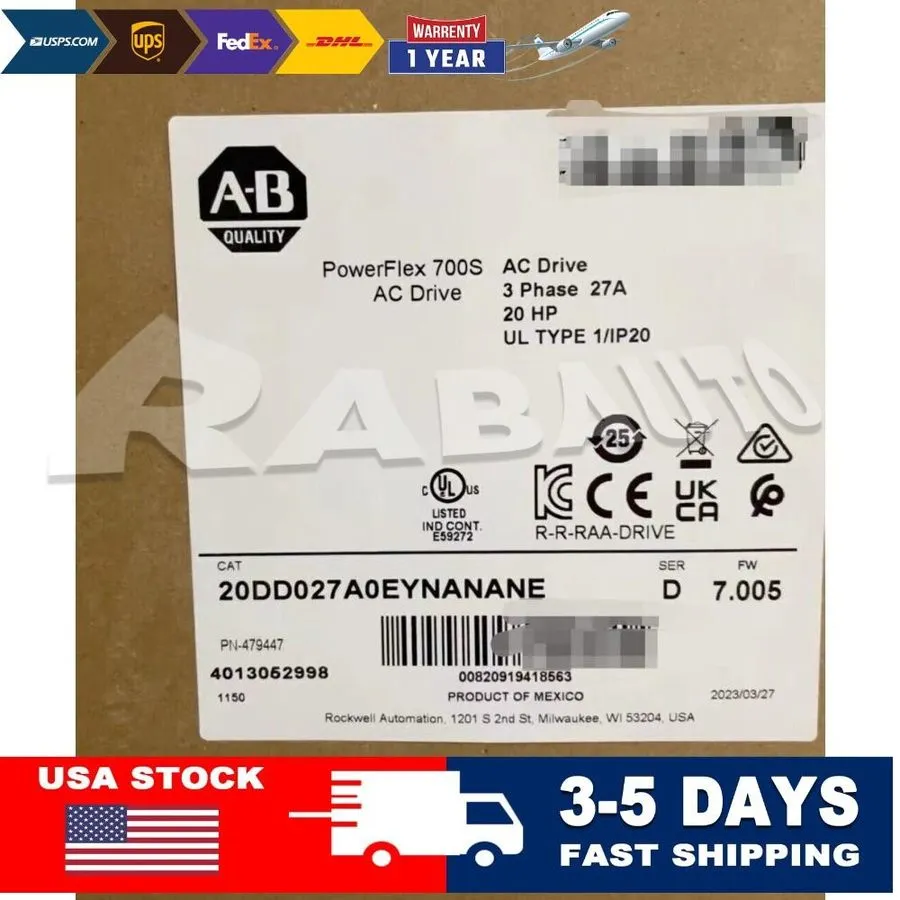 Частотный преобразователь Allen-Bradley 20DD027A0EYNANANE PowerFlex 700S AC Driv