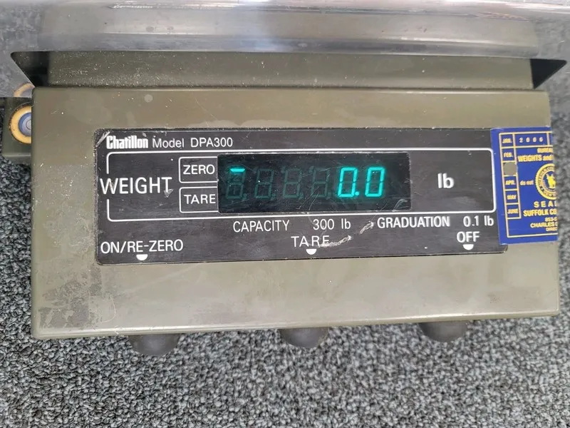 Весы Chatillon Digital Floor Scale 300LB Capacity Model DPA300 Vintage — фото лота 2