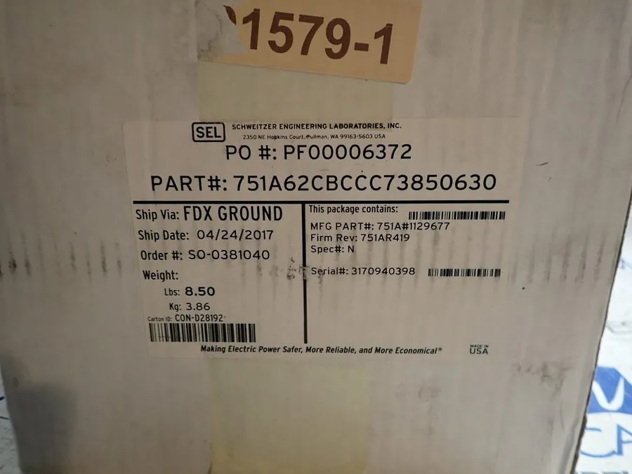 Реле защиты Sel Schweitzer SEL-751A 120-240VAC Feeder Protection Relay