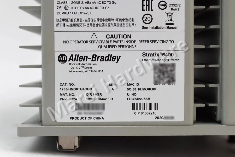 Коммутатор Allen-Bradley 1783-HMS8TG4CGR Stratix 5700 Managed Ethernet Switch