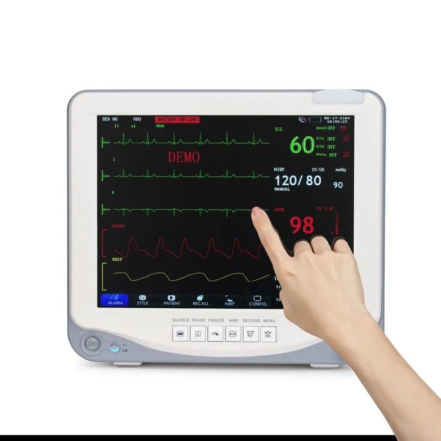 Электрокардиограф SpO2 12.1-inch Multi-Parameter Patient Monitor (ECG, NIBP, TEM — фото лота 1
