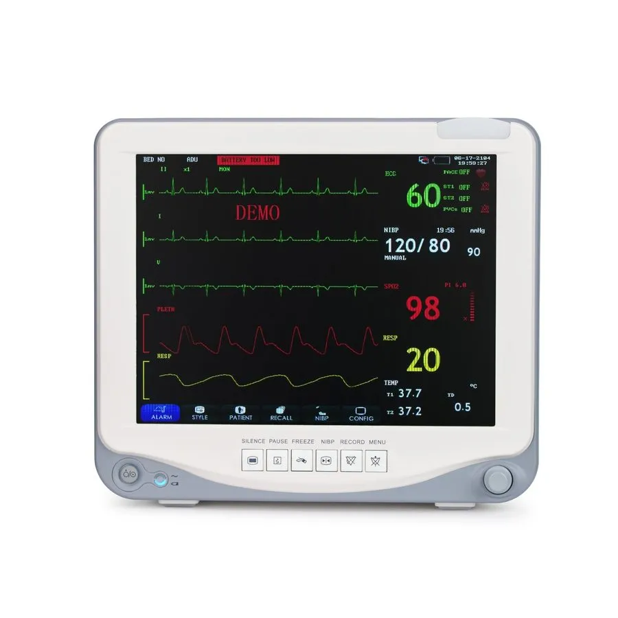 Электрокардиограф SpO2 12.1-inch Multi-Parameter Patient Monitor (ECG, NIBP, TEM — фото лота 2