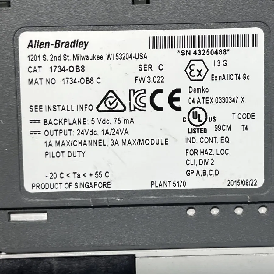 Модуль ввода-вывода Lot 2 Allen-Bradley 1734-OB8/C POINT I/O Output Modules w/ 1 — фото лота 1