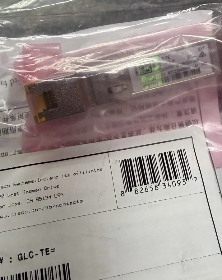 Коммутатор Cisco GLC-TE With HOLOGRAM 10-3475-01 — фото лота 1