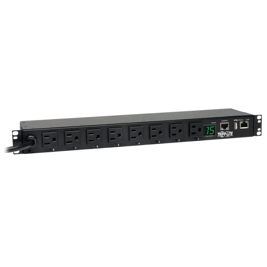 Блок розеток PDU Tripp Lite PDUMH15NET2LX Switched PDU 120V 1.4kW 15A 8 Outlets — фото лота 1