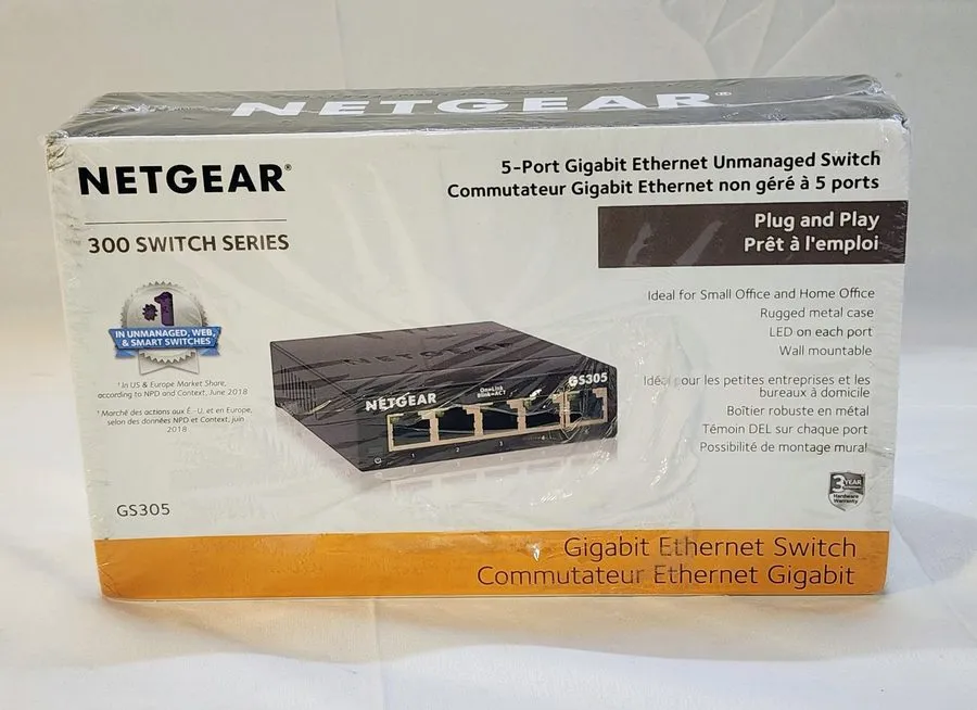 Коммутатор Netgear GS305E Smart Managed Plus 5-Port Gigabit Ethernet Switch
