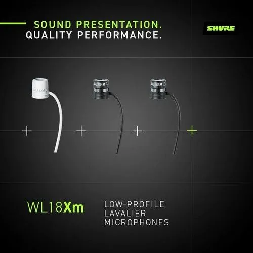 Микрофон Shure WL183m Omnidirectional Lavalier Microphone with TA4F Connector Bl