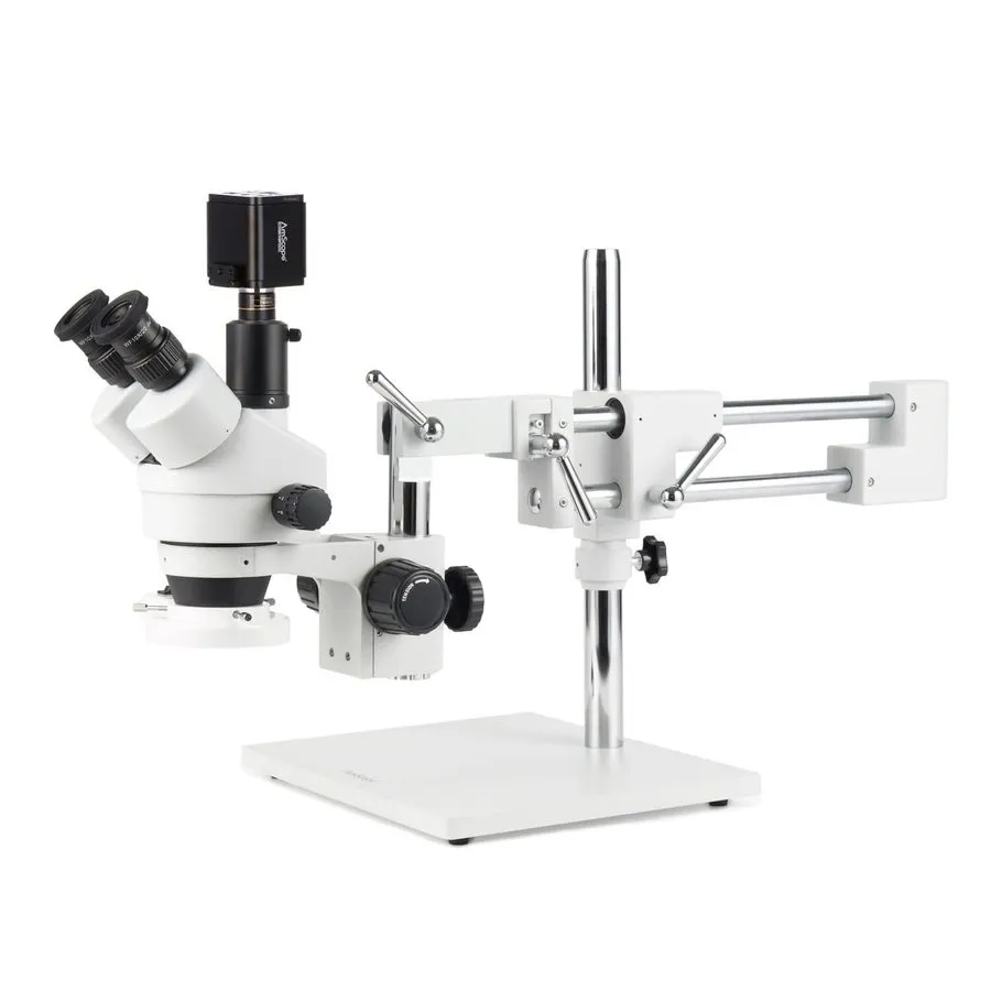 Микроскоп AmScope 3.5-45X Trinocular Stereo Fluorescent Microscope + HDMI/WiFi/L