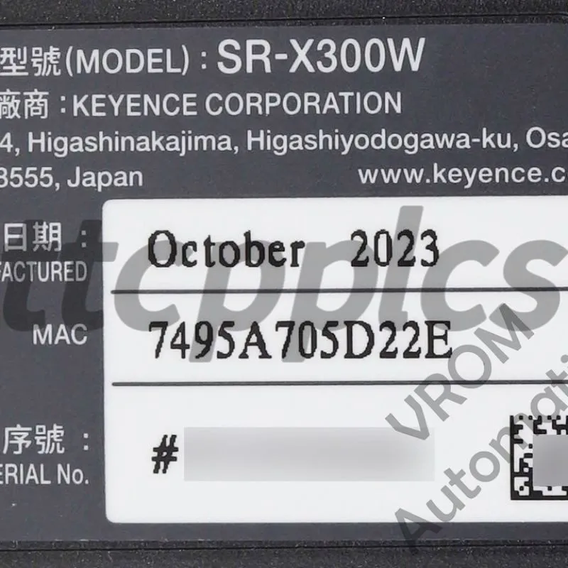 Датчик Surplus Keyence SR-X300W Keyence Laser Scanner/Sensor/Barcode Reader