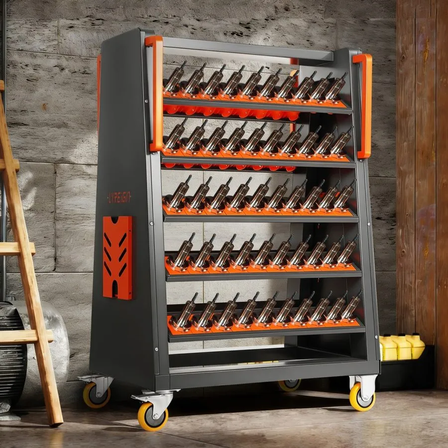 Режущий инструмент 100-Slot CAT40/BT40 Tool Holder Cart with Wheels Mobile CNC T